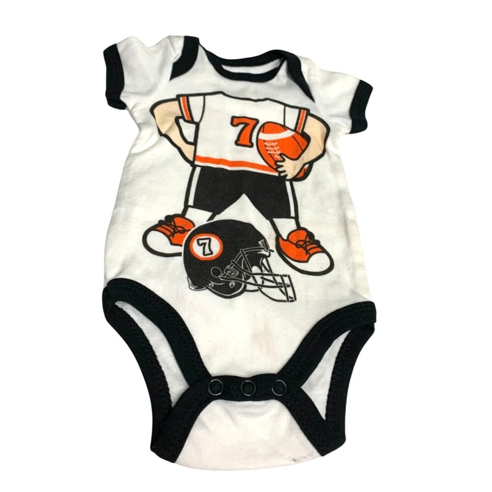 Swiggies Boys Infant Baby Size 0 3 Months White Black Short Sleeve 1 Piece Bodys